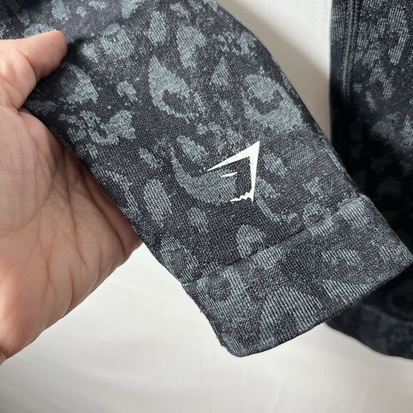 Gymshark Adapt Animal Leopard Black High Waisted Sports Leggings Size Small - Picture 6 of 7